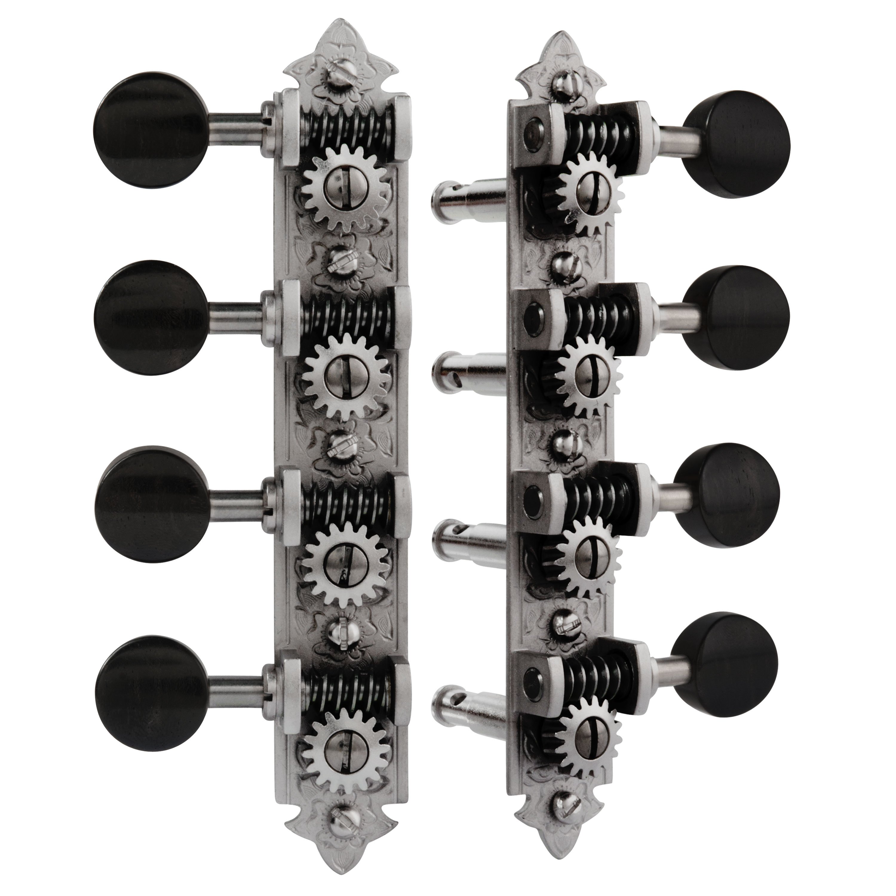 Tuners Waverly Mandolin de style A avec boutons en ébène Tuners Waverly Mandolin de style A avec boutons en ébène