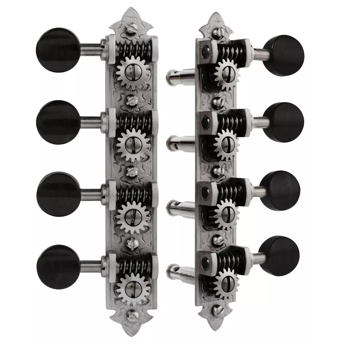 Tuners Waverly Mandolin de style A avec boutons en ébène Tuners Waverly Mandolin de style A avec boutons en ébène