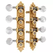 Tuners Waverly de type mandoline type A avec boutons en perle, satin doré