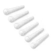 Goupilles de pont blanches ondulées, sans rainures, surdimensionnées sans point, jeu de 6