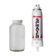 Unité de pulvérisation préval., unité de pulvérisation avec récipient