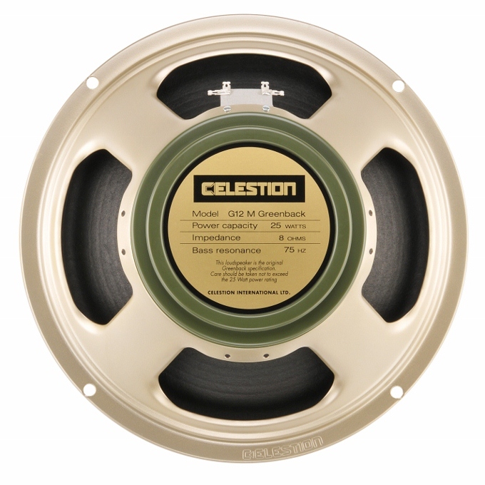 Haut-parleur guitare Celestion G12M Greenback 25 W 12" Haut-parleur guitare Celestion G12M Greenback 25 W 12"