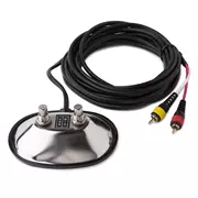 RCA commutateur de pédale pour ampères, deux boutons, chrome