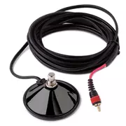 Un commutateur de pédale RCA pour ampères, un bouton, noir