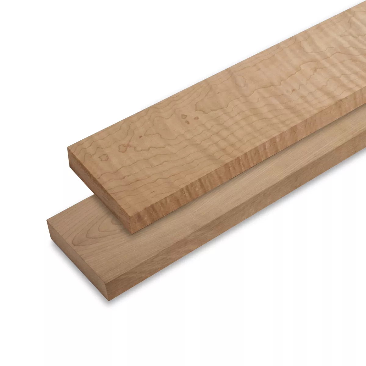 Plaques de manche pour guitares électriques en érable torréfié Plaques de manche pour guitares électriques en érable torréfié