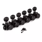 Tuners Kluson 6-In-Line à montage en H, sans col, verrouillables, série Revolution, noirs