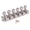 Tuners Kluson 6-In-Line à montage en H, non collés, verrouillables, série Revolution, nickel Tuners Kluson 6-In-Line à montage en H, non collés, verrouillables, série Revolution, nickel