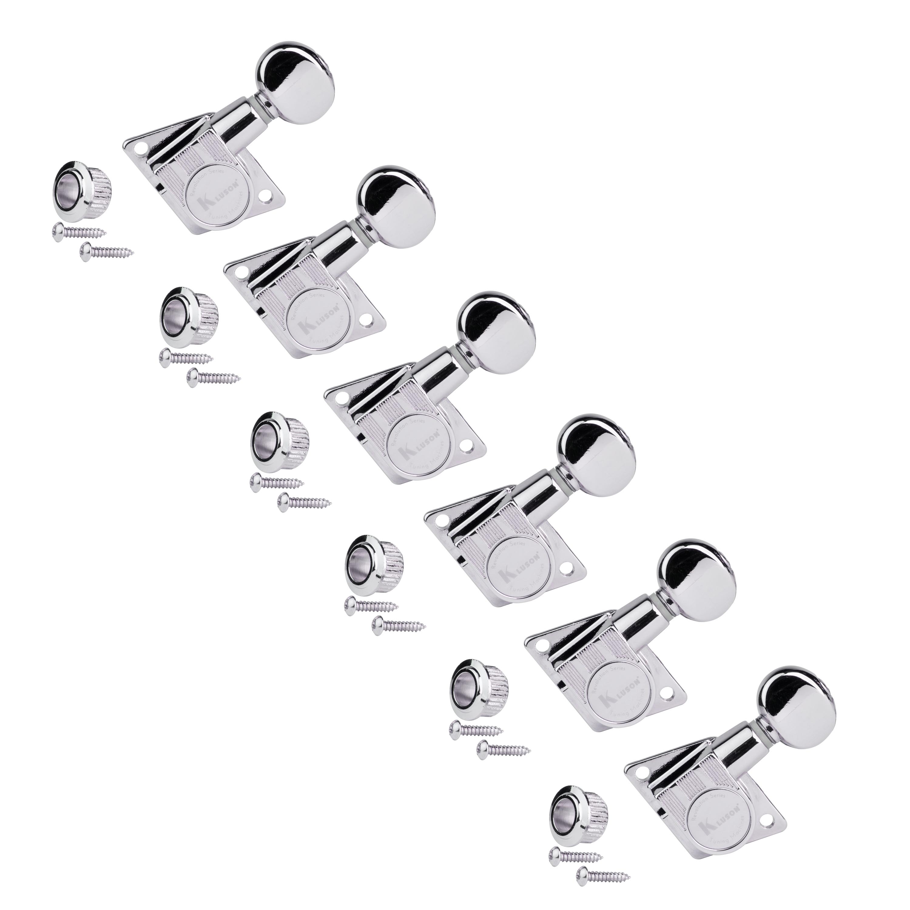 6 mécaniques en ligne F-Mount Kluson série Revolution pour guitares Fender
