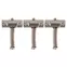Selles compensées Gotoh In-Tune pour télé, titane, jeu de 3 Selles compensées Gotoh In-Tune pour télé, titane, jeu de 3
