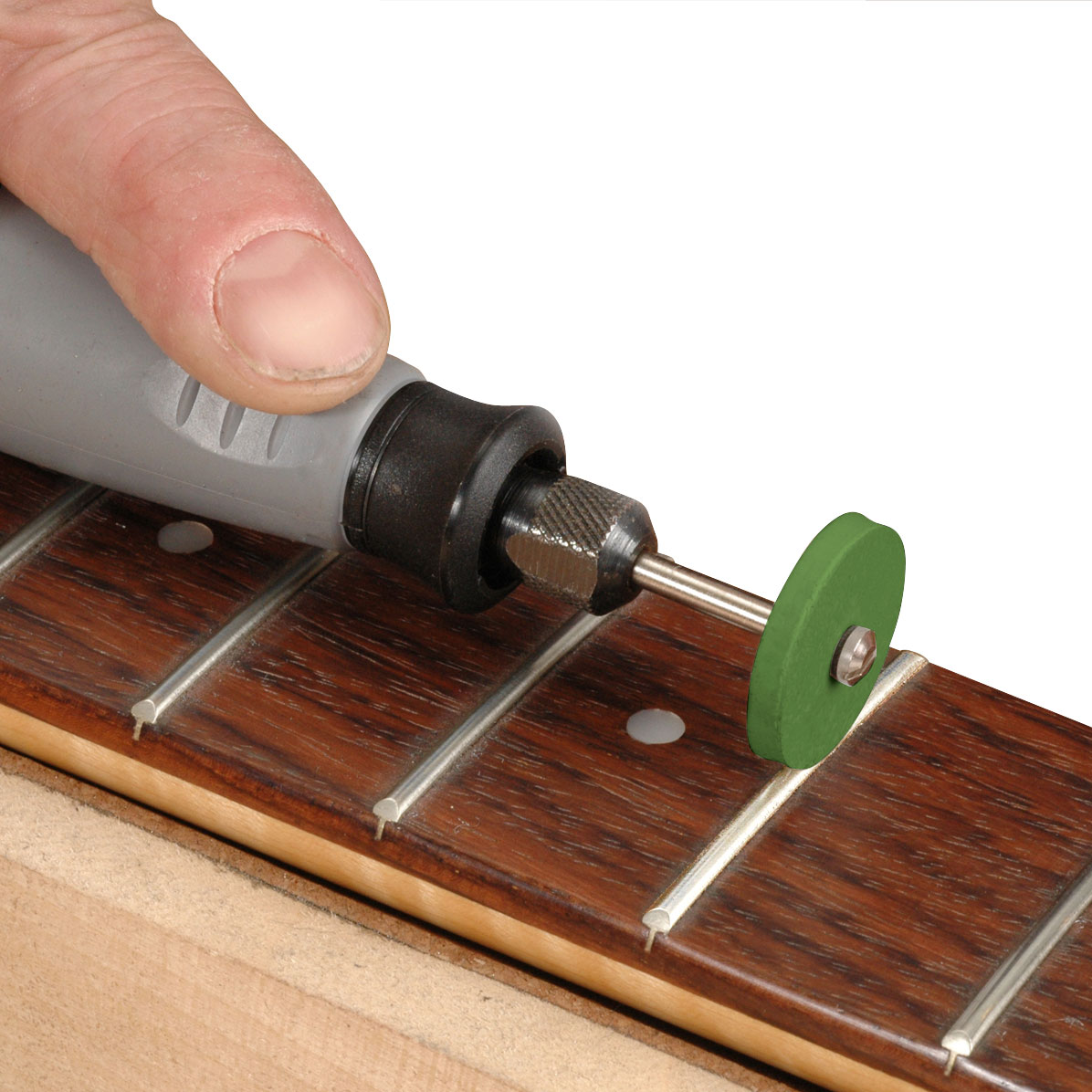 Roues de polissage des frettes