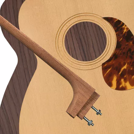  Kit de guitare acoustique StewMac OM, col boulonné, haut torréfié, dos et côtés en bois de rose indien