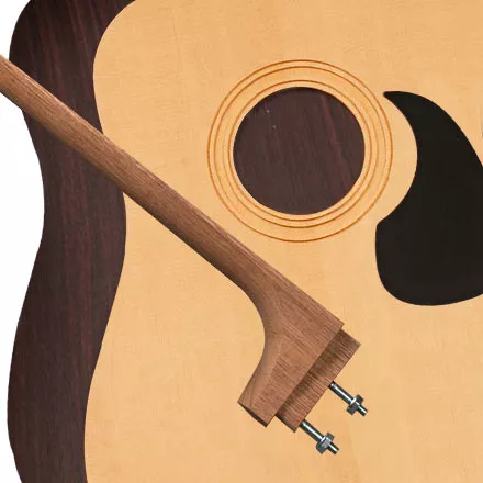  Kit de guitare acoustique StewMac Dreadnought, col boulonné, haut Torrefied, arrière et côtés en bois de rose indien