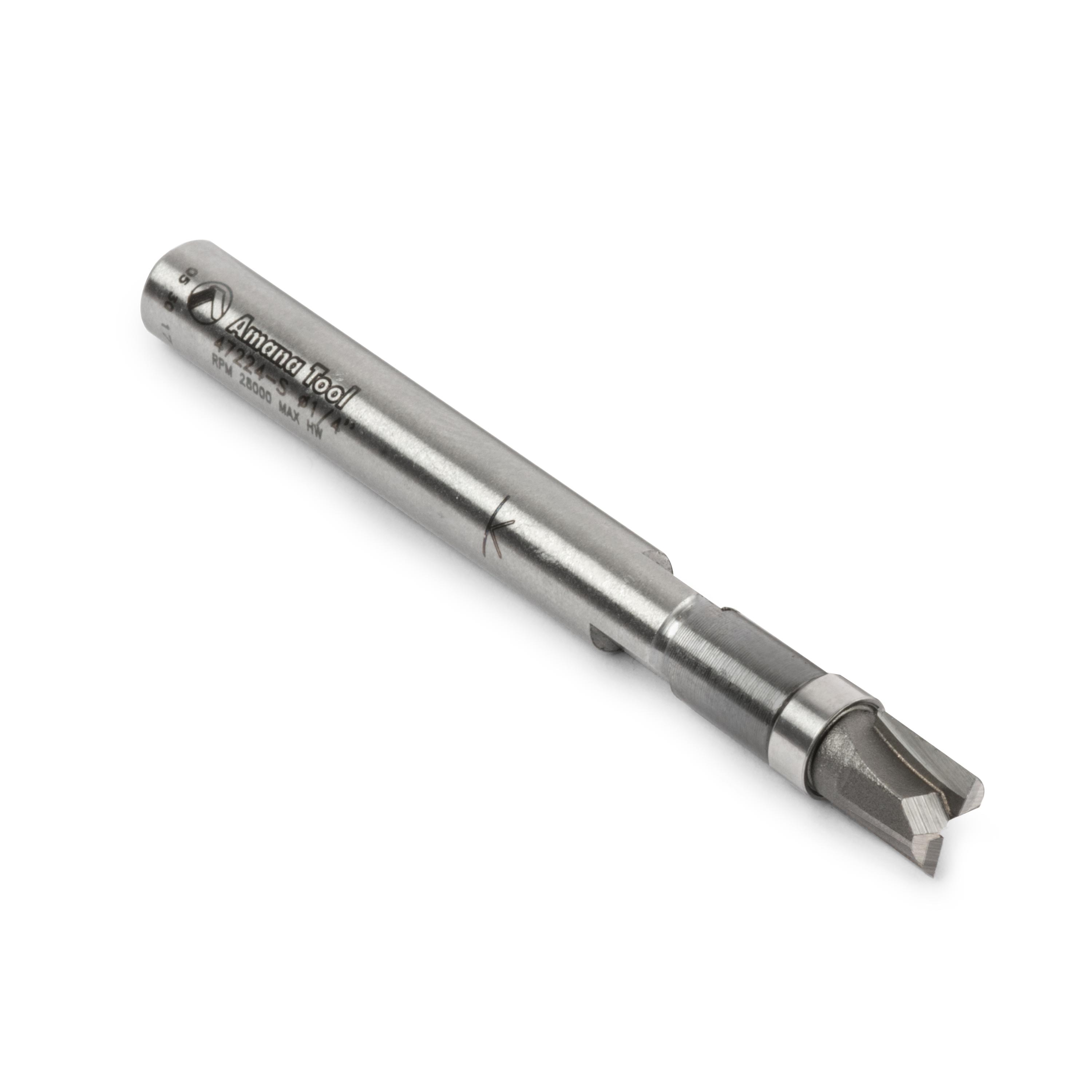 Amana Tool Miniature Ball Bearing Router Bits, 1/4" Shank, 1/4" dia x 1/4" height