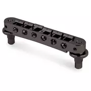 Pont Tune-o-matic en aluminium TonePros TP6A avec selle Bell en laiton, noir