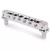 Pont Tune-o-matic en aluminium TonePros TP6A avec selle Bell en laiton, nickel