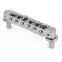 Pont Tune-o-matic TonePros TP6R avec selle Roller, chrome Pont Tune-o-matic TonePros TP6R avec selle Roller, chrome
