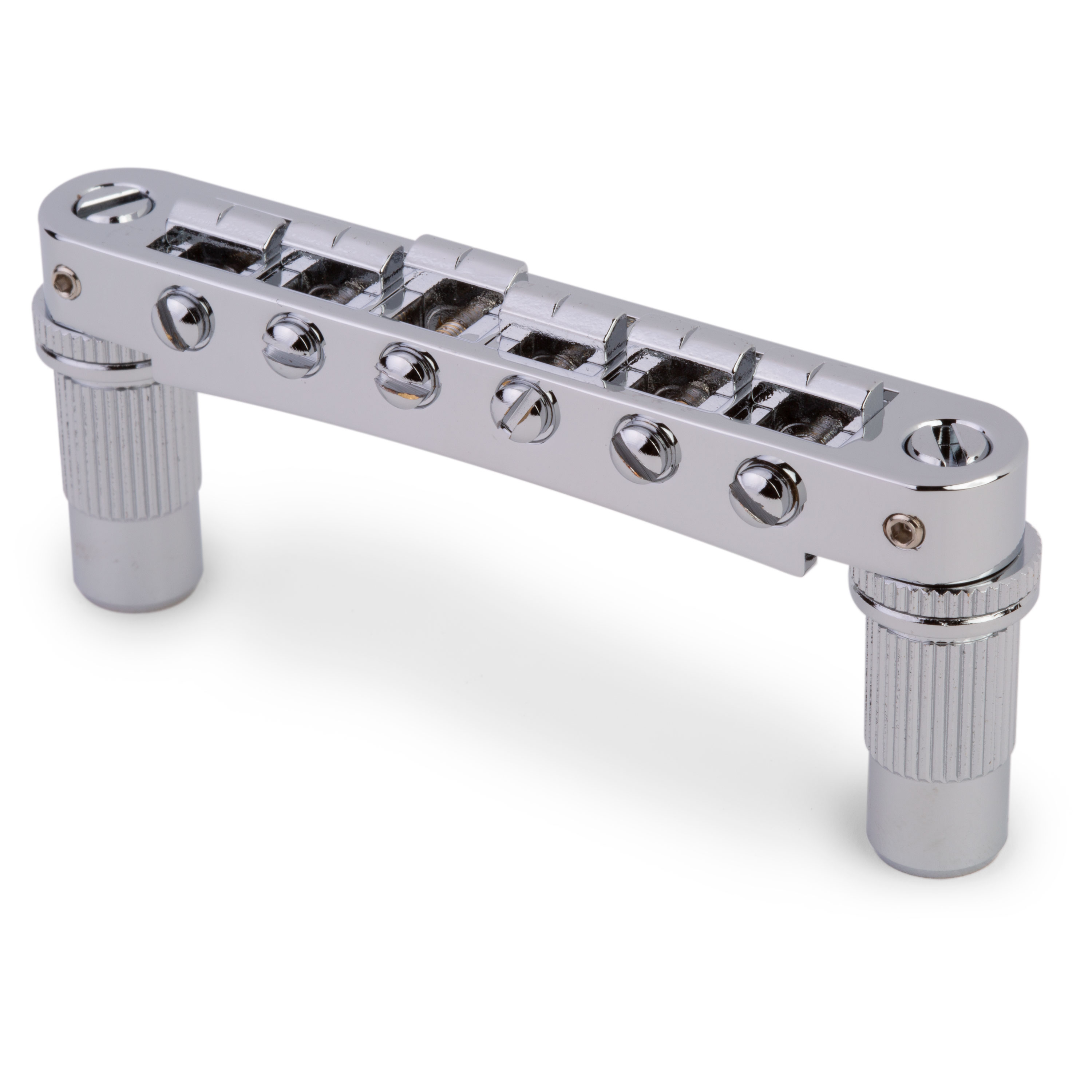 Pont Tune-o-matic en aluminium TPFA TonePros avec pelle en laiton Pont Tune-o-matic en aluminium TPFA TonePros avec pelle en laiton