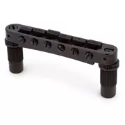 Pont Tune-o-matic en aluminium TPFA TonePros avec pelle en laiton, noir