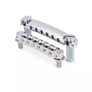 Ensemble pont et pièce d’appui TonePros LPS02 Tune-o-matic, chrome, sans encoche