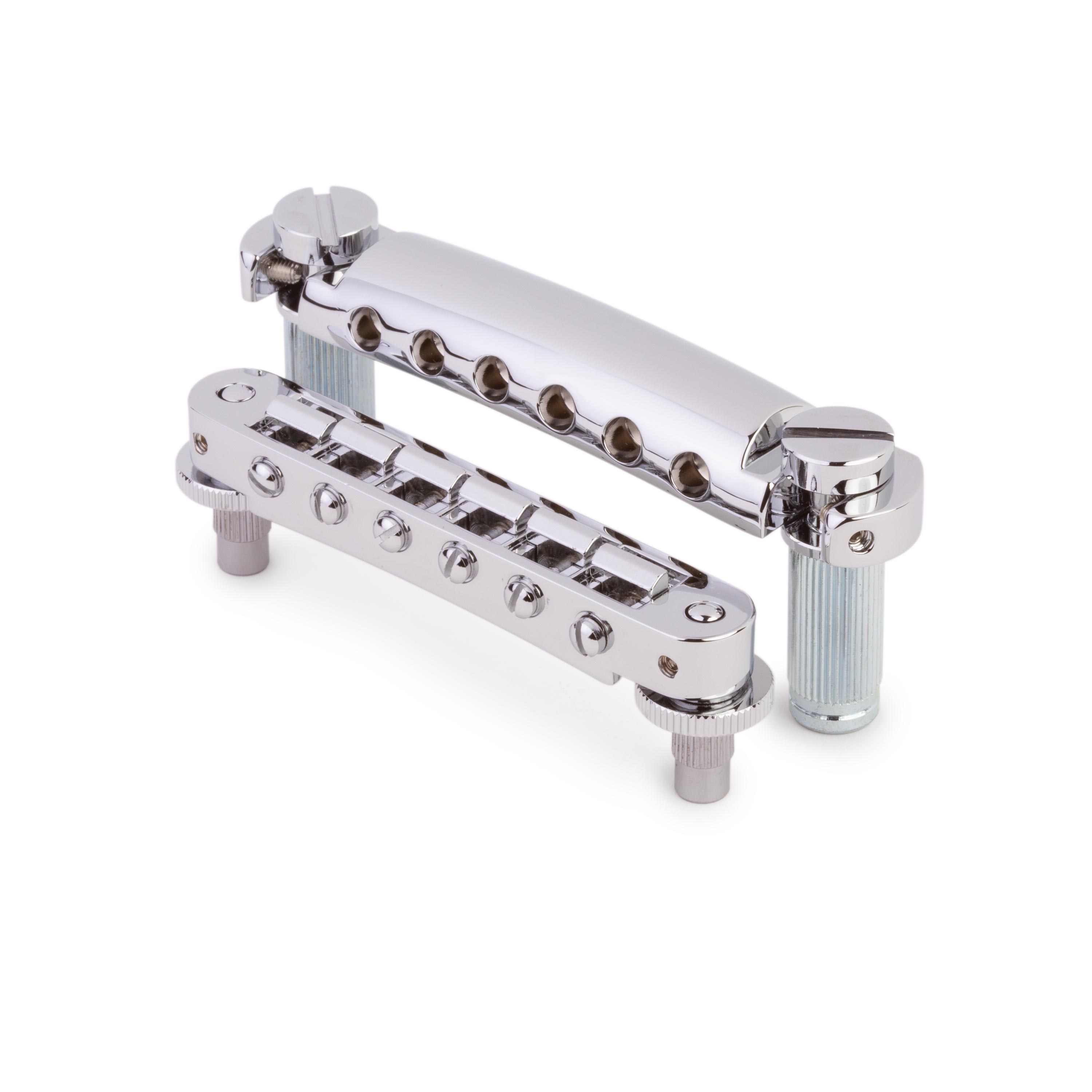 Ensemble pont et queue TonePros LPS02 Tune-o-matic, nickel, sans encoche