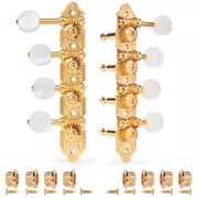 Machines de réglage de mandoline Grover F-Style 409 , ver sur axe de mécanique, or, 4L/4R