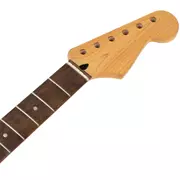 Mighty Mite Vintage Amber Neck for Strat, avec laurel indien, 10,5 mm trous pour chevilles