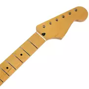 Mighty Mite Vintage Amber Neck pour Strat, avec érable, 10,5 mm trous pour chevilles