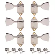 Machines à guitare Kluson Waffleback, 3L/3R, nickel avec boutons métalliques