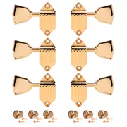 Machines à guitare Kluson Waffleback, 3L/3R, dorées avec boutons en métal