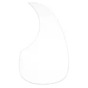 Guitare acoustique avec plaque de protection, transparente