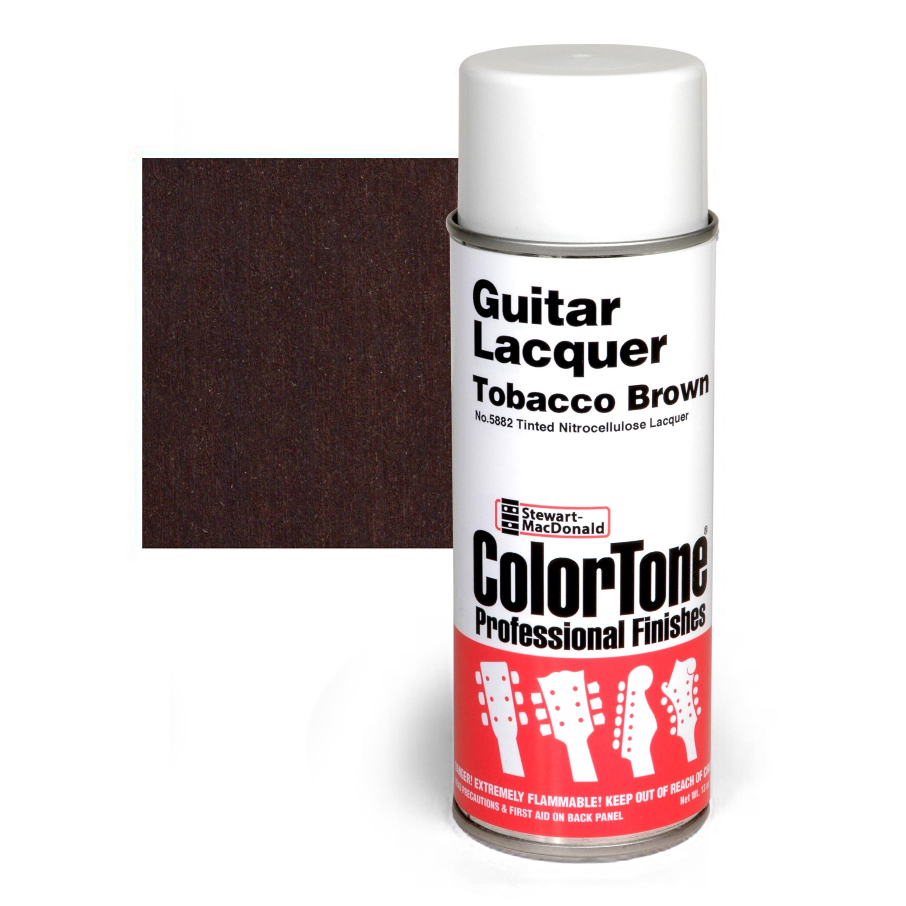 Laque ColorTone en aérosol pour guitares, Tobacco Brown
