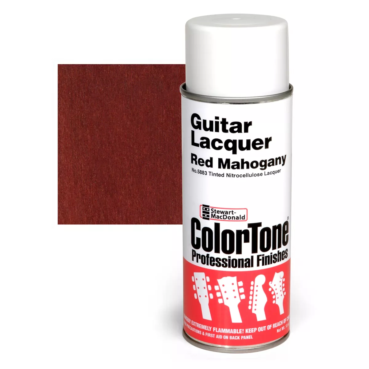 Laque ColorTone en aérosol pour guitares, Acajou rouge Laque ColorTone en aérosol pour guitares, Acajou rouge