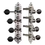 Machines Waverly Mandolin style F avec boutons en ébène, nickel brillant