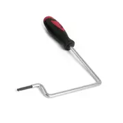 Clés pour tige de réglage Soundhole, pour écrou 4 mm ; triple courbure avec 5-3/4