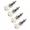 Piquets de réglage Rickard Cyclone High Ratio pour Banjo avec boutons ivoroïdes, lot de 4, nickel Piquets de réglage Rickard Cyclone High Ratio pour Banjo avec boutons ivoroïdes, lot de 4, nickel