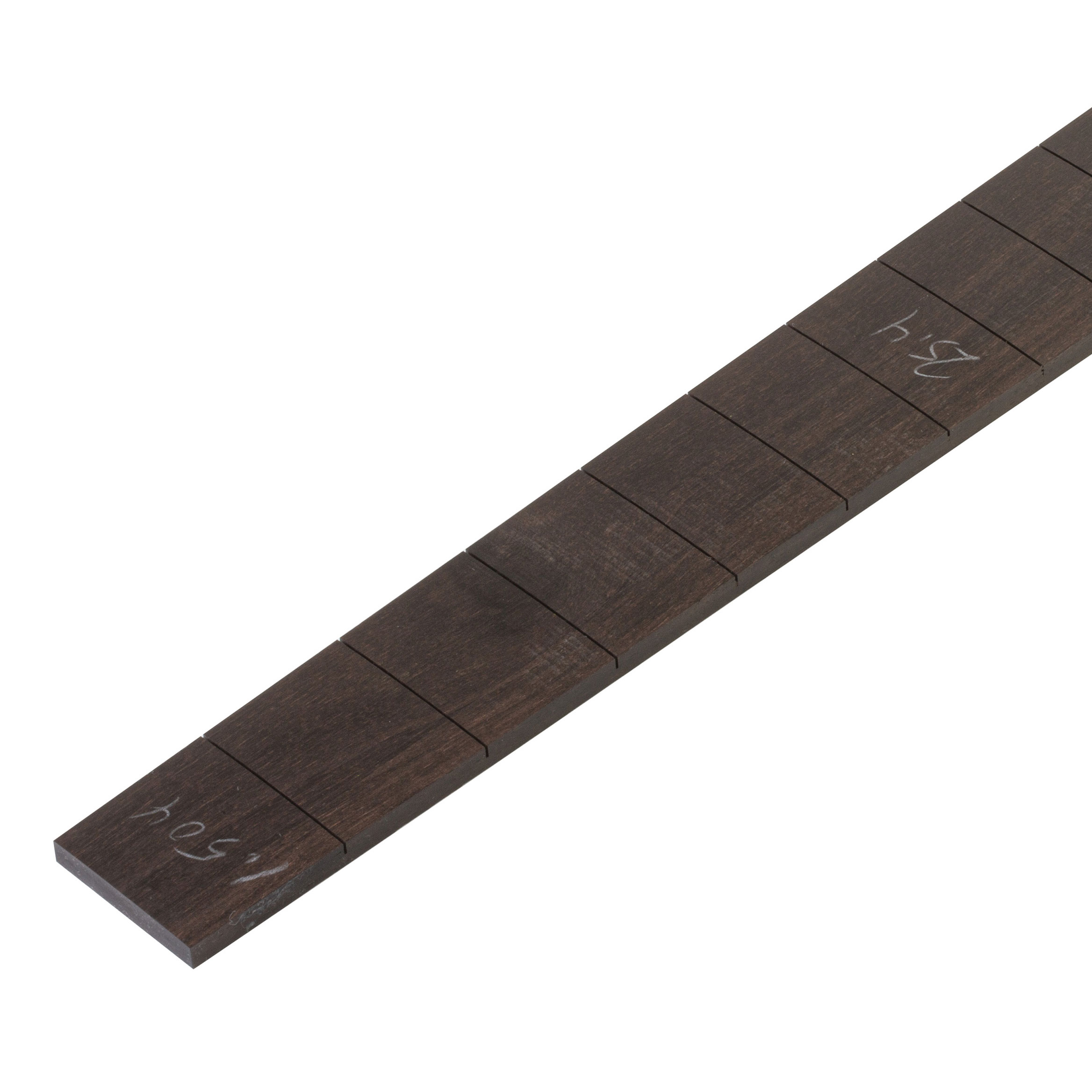 Ébène, touche de magasin personnalisée, 25,4", 1-1/2" N, 1-61/64" S