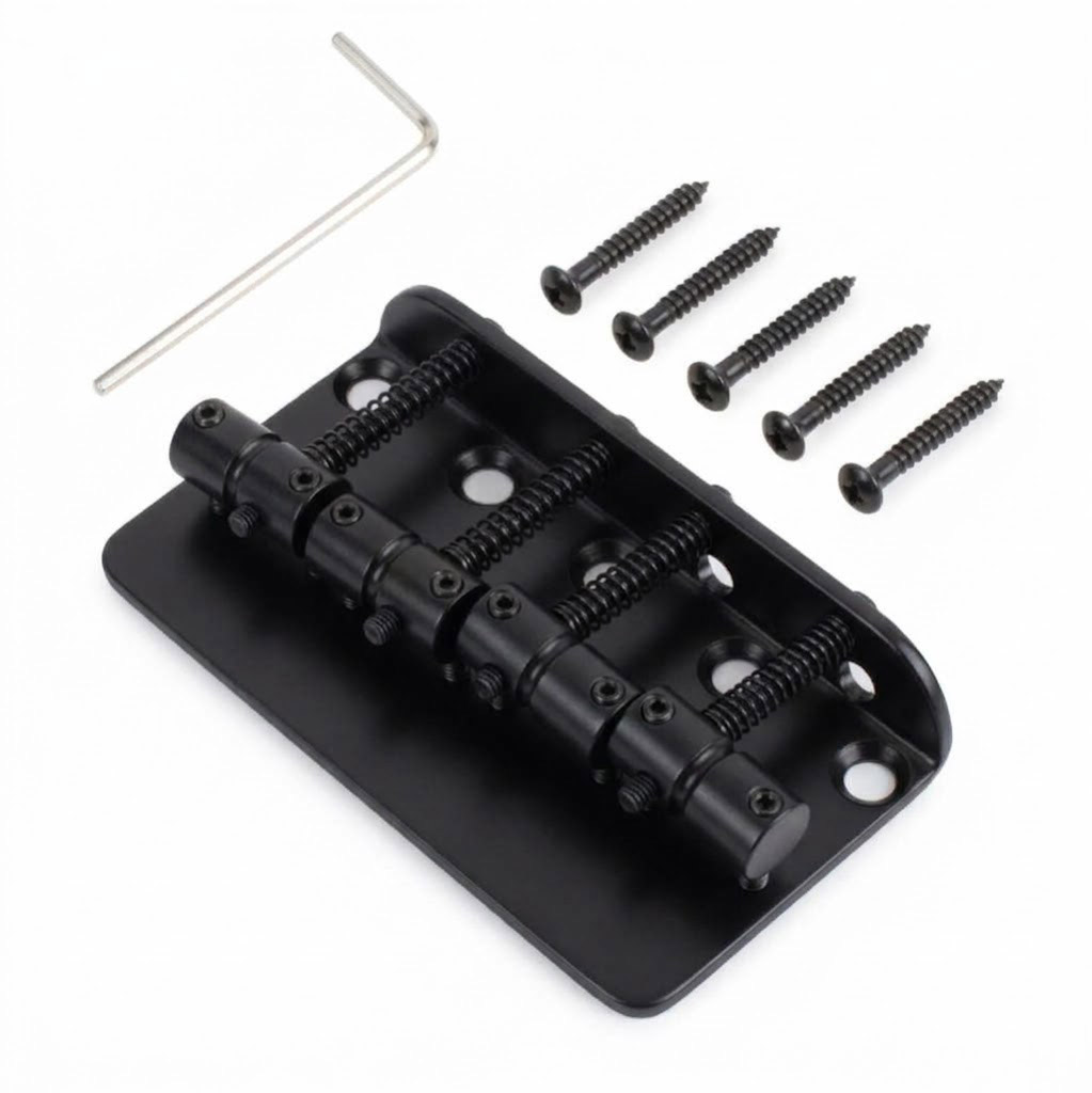Vintage Fender-style Bass Bridge, Black