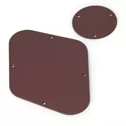 Ensemble de plaques arrière vieillies GuitarSlinger pour Gibson® Les Paul®, brun vieilli