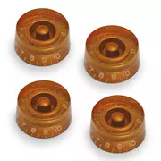Boutons de vitesse vieillissants GuitarSlinger, lot de 4, or vieilli