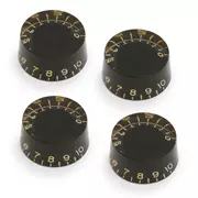 Boutons de vitesse vieillissants GuitarSlinger, lot de 4, noir vieilli