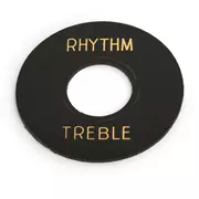 Plaque d'interrupteur à Toggle vieillie GuitarSlinger, noir vieilli
