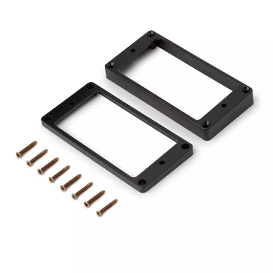 GuitarSlinger cadres pour micro plastique vieilli pour Humbuckers, jeu de 2 GuitarSlinger cadres pour micro plastique vieilli pour Humbuckers, jeu de 2