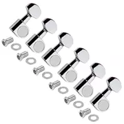 Régleurs StewMac 6-In-Line avec grande molette de style Schaller, chrome