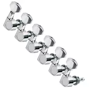 Tuners StewMac 6-In-Line avec petit bouton de style Schaller, chrome