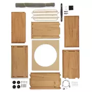 Kit de coffret haut-parleur en bois de résonance acajou haut de gamme, pour 10