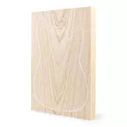 Corps blanc de qualité peinture Swamp Ash, 1-Piece