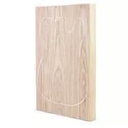 Corps Swamp Ash blanc pour haut laminé, 3-Piece