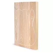 Corps Swamp Ash blanc pour haut laminé, 4-Piece