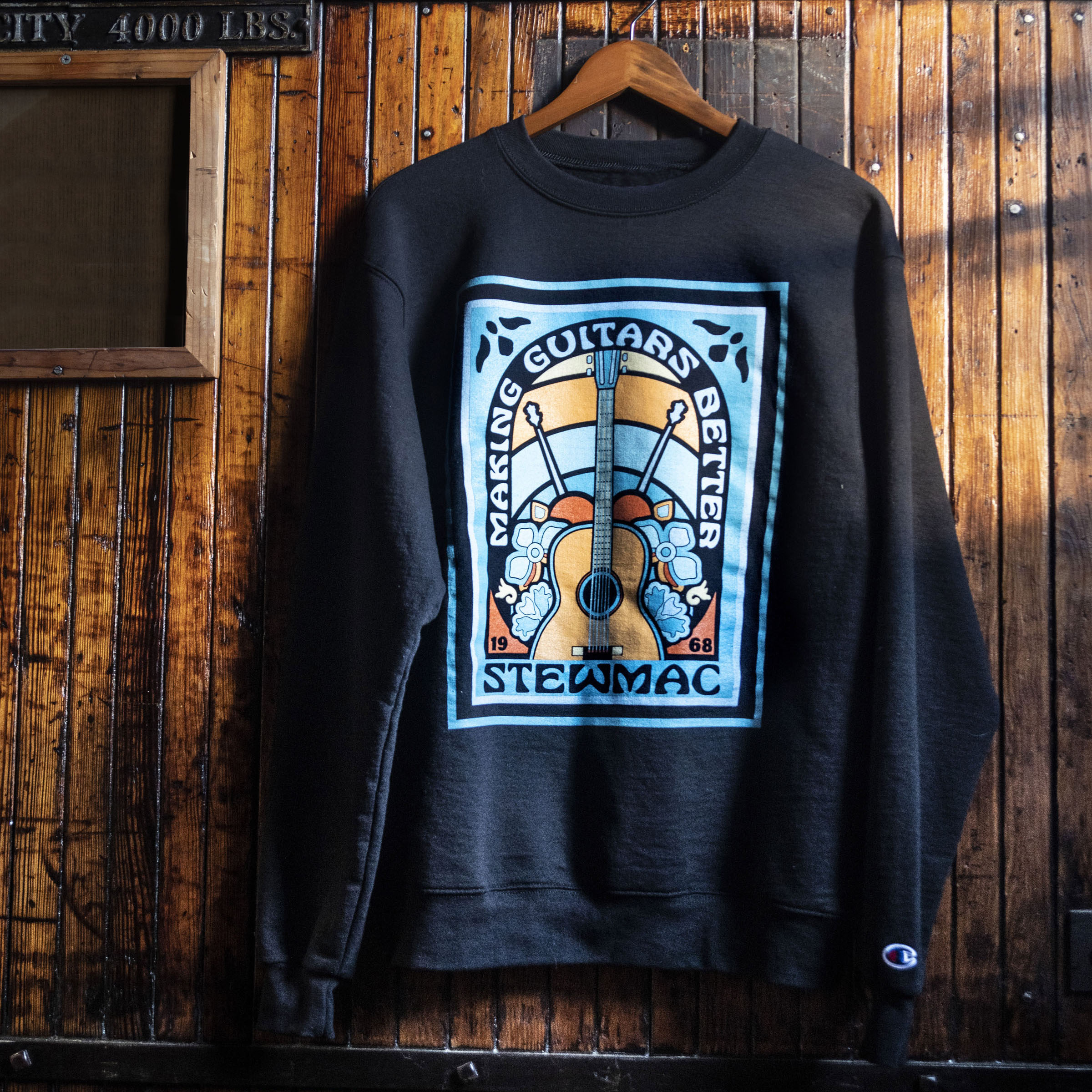 Sweatshirt Guitare Rétro StewMac '68