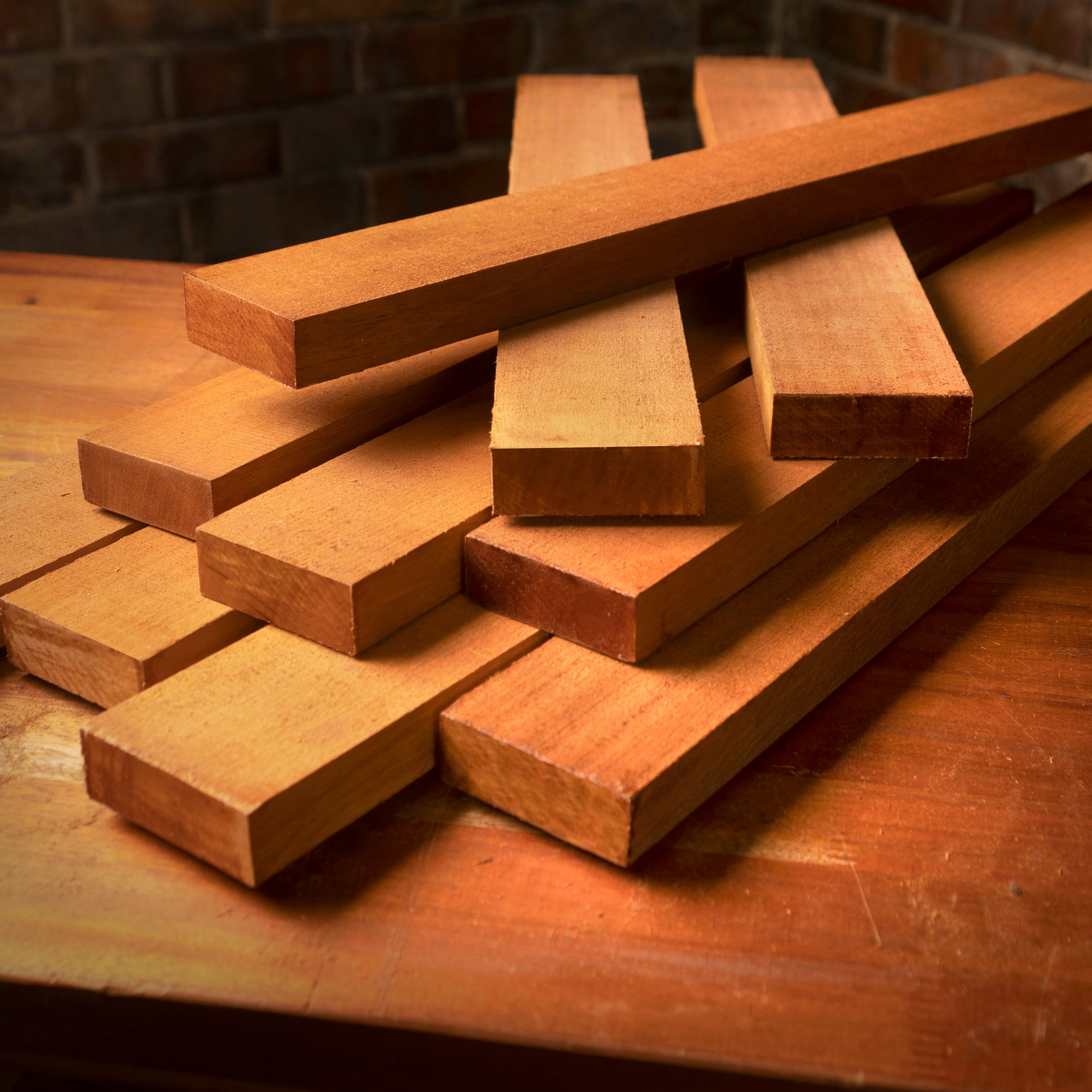 Plaques de manche en acajou du Honduras - Ensemble de 10